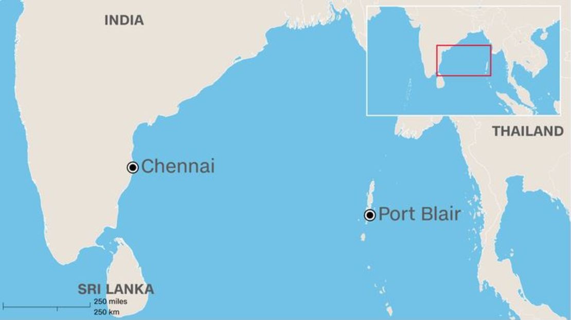 The missing plane took off from Chennai and was scheduled to land at Port Blair.