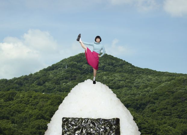 Rice Ball Mountain, 2016 -- An appreciation of the humble rice ball inspired this larger-than-life photograph. Miyazaki says that many of her images depict her favorite foods -- an unintentional reflection on growing up in Japan.