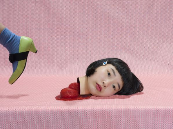 Tomato, 2015 -- A recent graduate of Musashino Art University, Japanese photographer Izumi Miyazaki learned how to harness lighting and Photoshop to achieve a cinematic affect. The 22-year-old says Tomato expresses a positive and comical attitude towards death. 