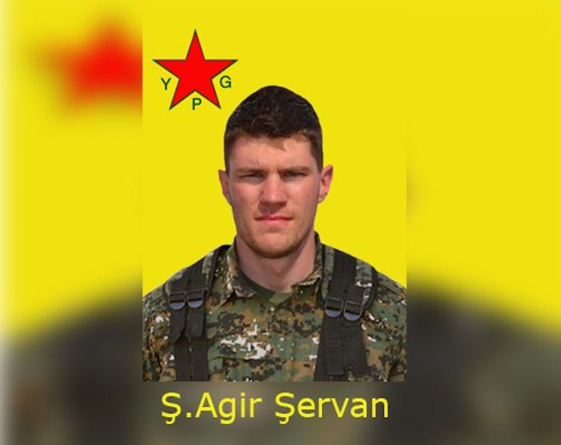 Image of deceased fighter Levi Jonathan Shirley released by the YPG. 