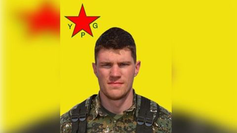 Image of deceased fighter Levi Jonathan Shirley released by the YPG.