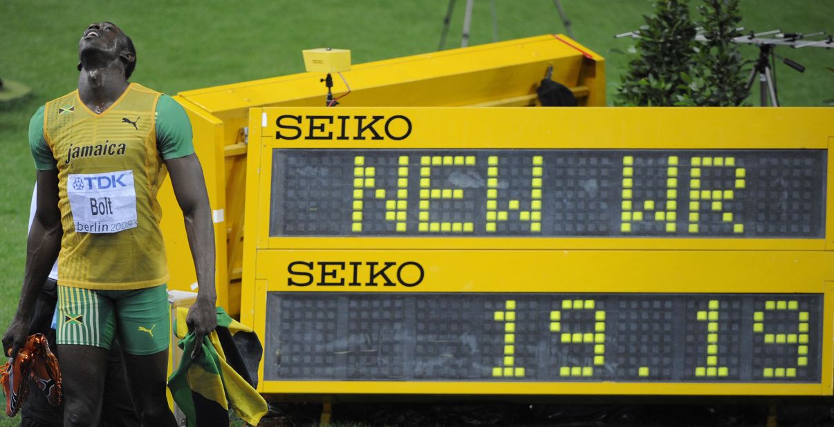 Days later at the same competition, Bolt won the 200m final and set another world record in the process, running 19.19s.