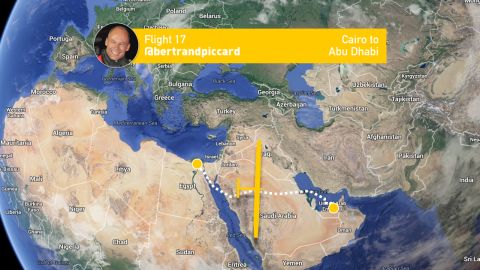 An infographic released by Solar Impulse detailing the route of the aircraft's final leg.