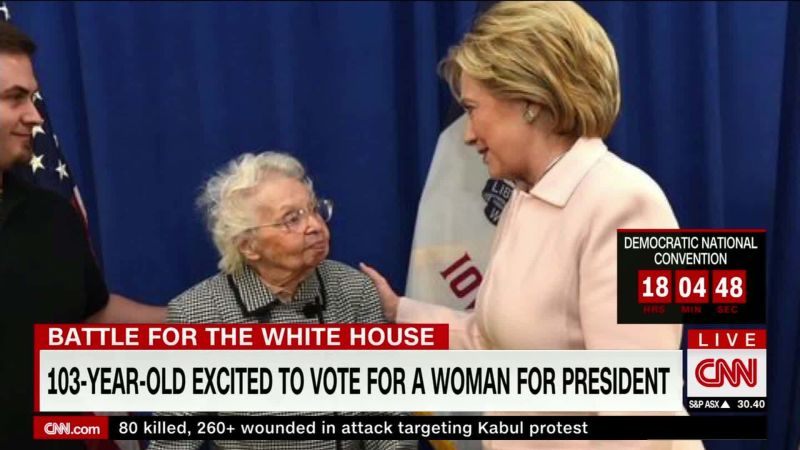 Meet The 103 Year Old Excited To Vote For A Woman Cnn Politics