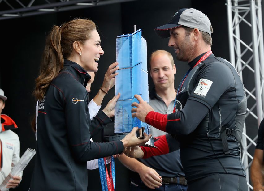 Ainslie has the royal backing of Catherine, Duchess of Cambridge -- who is the patron of his 1851 Trust, and has been a high-profile supporter in his bid to raise the reported £80 million ($105 million) he needs to fund his America's Cup campaign.