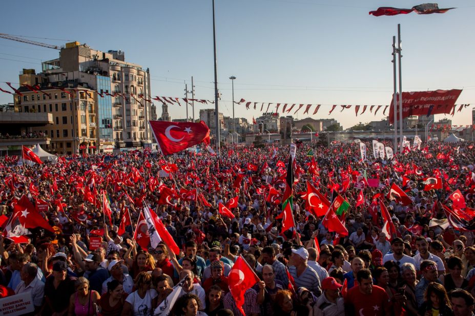 Since the attempted coup, Turkey's government has fired or suspended 50,000 people from the country's institutions and security forces. 