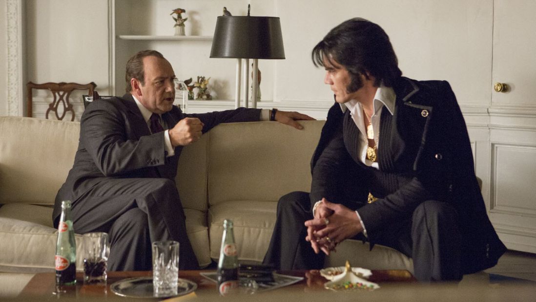 <strong>"Elvis & Nixon"</strong>: Kevin Spacey and Michael Shannon star as President Nixon and Elvis Presley in this Amazon original film about the untold story behind the real-life meeting of the pair. <strong>(Amazon Prime) </strong>