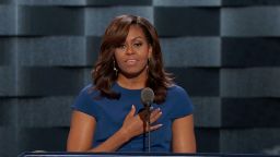Michelle Obama speaks at the DNC