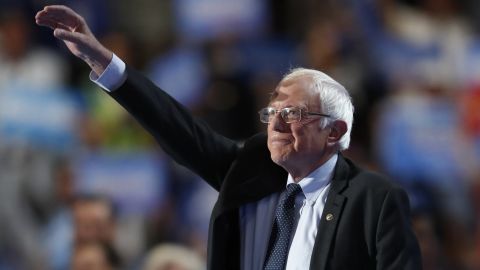 Sanders spoke out against Republican nominee Donald Trump and said Clinton must become President. "If you don't believe this election is important, if you think you can sit it out, take a moment to think about the Supreme Court justices that Donald Trump would nominate and what that would mean to civil liberties, equal rights and the future of our country," Sanders said.