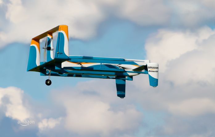 Amazon has been making significant headway in drone deliveries, with the first drop in the UK occurring in <a href="index.php?page=&url=http%3A%2F%2Fmoney.cnn.com%2F2016%2F12%2F14%2Ftechnology%2Famazon-drone-delivery%2Findex.html">2016</a>. In 2017 a patent application emerged showing details of a system for safe air drop in back yards -- even involving tiny parachutes. <a href="index.php?page=&url=http%3A%2F%2Fmoney.cnn.com%2F2017%2F02%2F14%2Ftechnology%2Famazon-drone-patent%2Findex.html">Read more.</a>