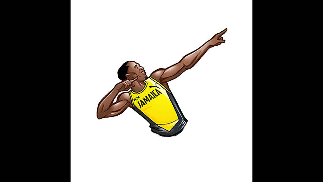 Posing Bolt.
