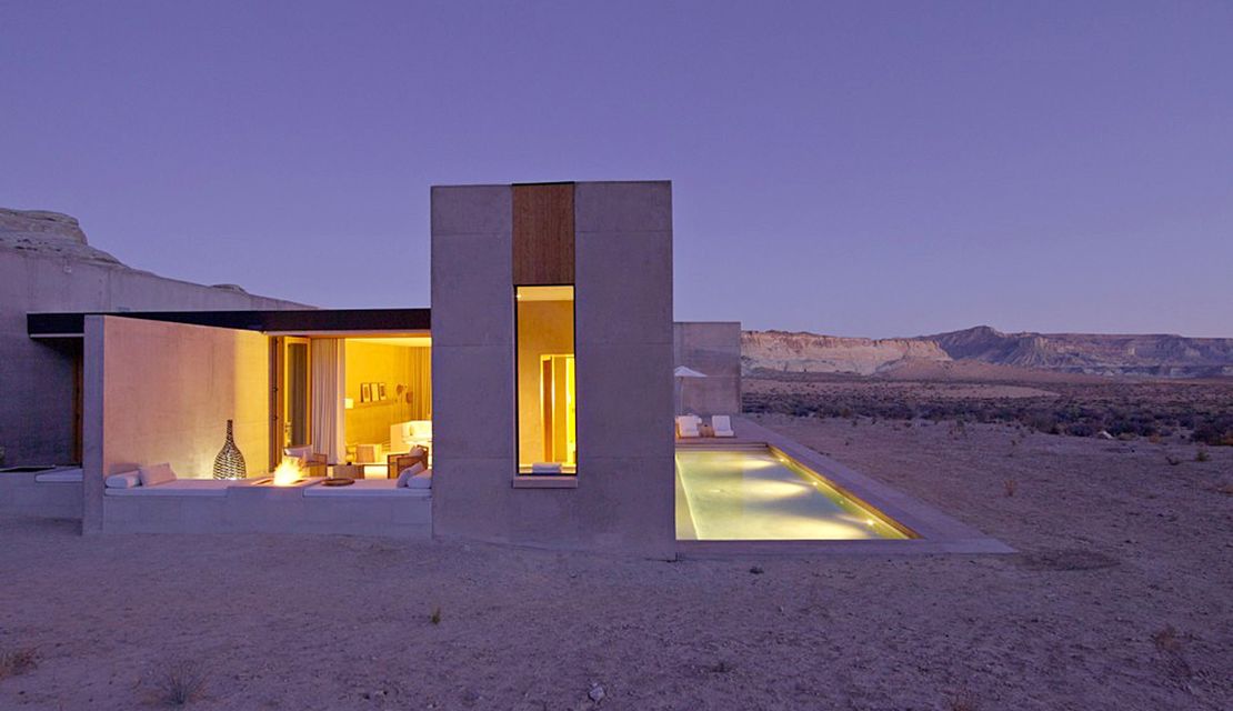 Amangiri's 34 suites boast private courtyards with show-stopping desert views.