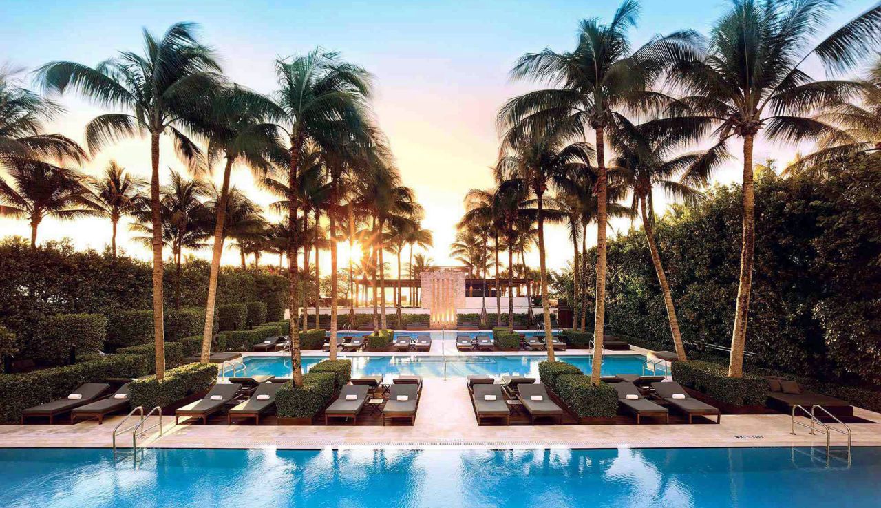 <strong>The Setai (Miami, USA):</strong> A refreshing contrast to its garish, candy-colored South Beach neighbors, the Setai feels more like a hip urban hotel. Its sleek design is a striking Art Deco-meets-Eastern aesthetic. 