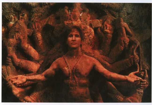Another image of Michel appearing as a Hindu god. Allen told Vanity Fair that while Michel probably thought of himself as God, he told his followers that God exists inside everyone.