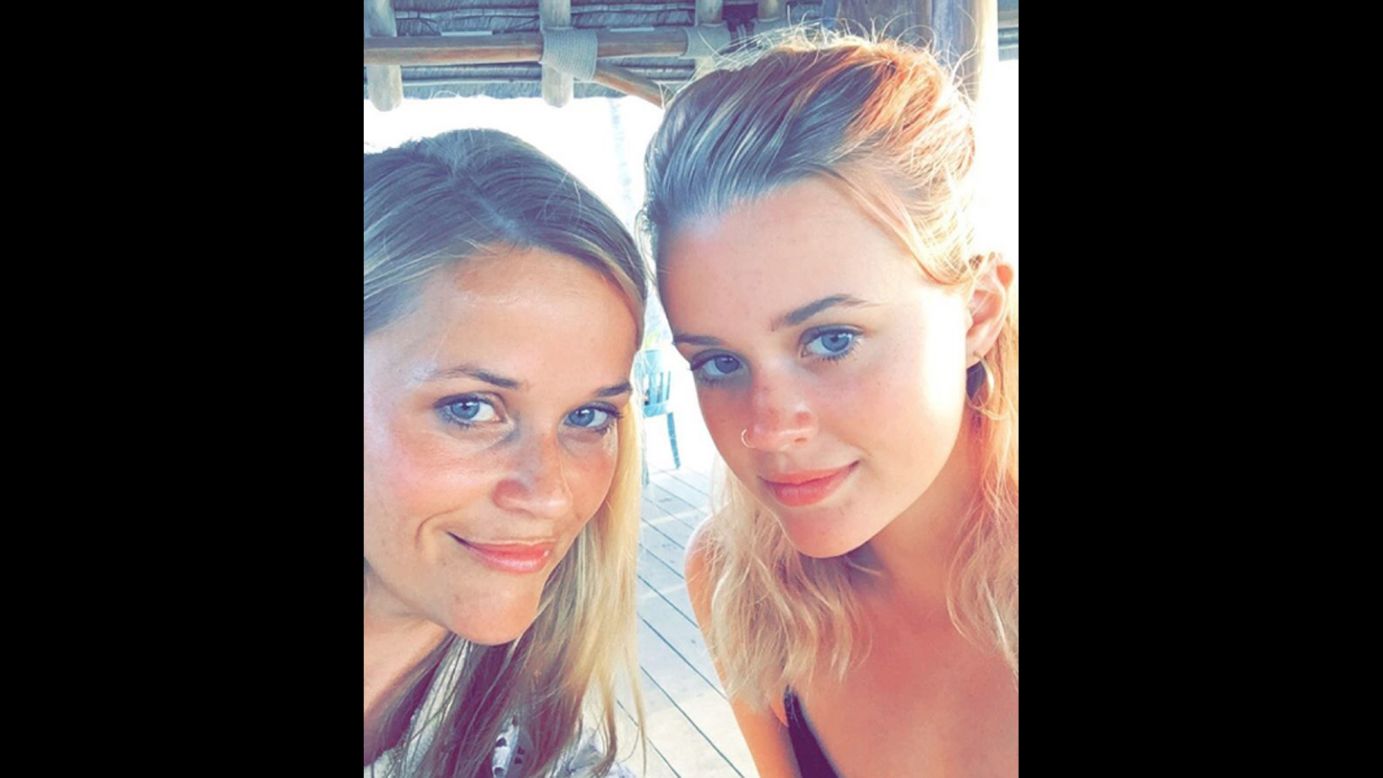 Actress Reese Witherspoon, left, poses for a photo with her daughter, Ava Phillippe, on Friday, July 8. "Mother daughter time," <a href="https://www.instagram.com/p/BHnLUxtAN0m/" target="_blank" target="_blank">she said on Instagram.</a>
