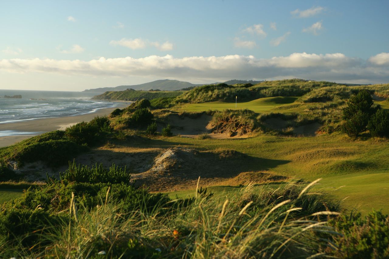 One of these is Pacific Dunes in Oregon. The U.S. course disturbs as little of the natural landscape as possible -- Doak uses it to his advantage to shape the holes.