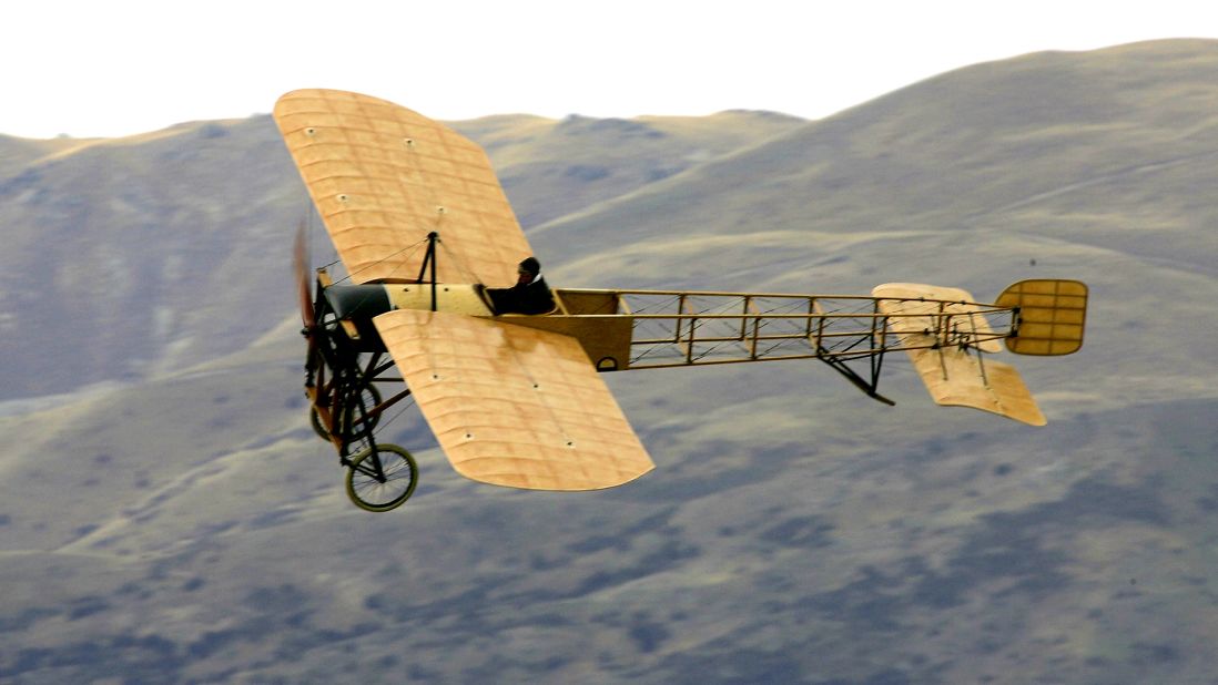 First built in 1909, the chances of getting to fly in one are next to nil, but a few airworthy craft still remain. A restored Bleriot XI makes a low pass over the airfield at the Warbirds over Wanaka International Airshow in Lake Wanaka, New Zealand in 2006.