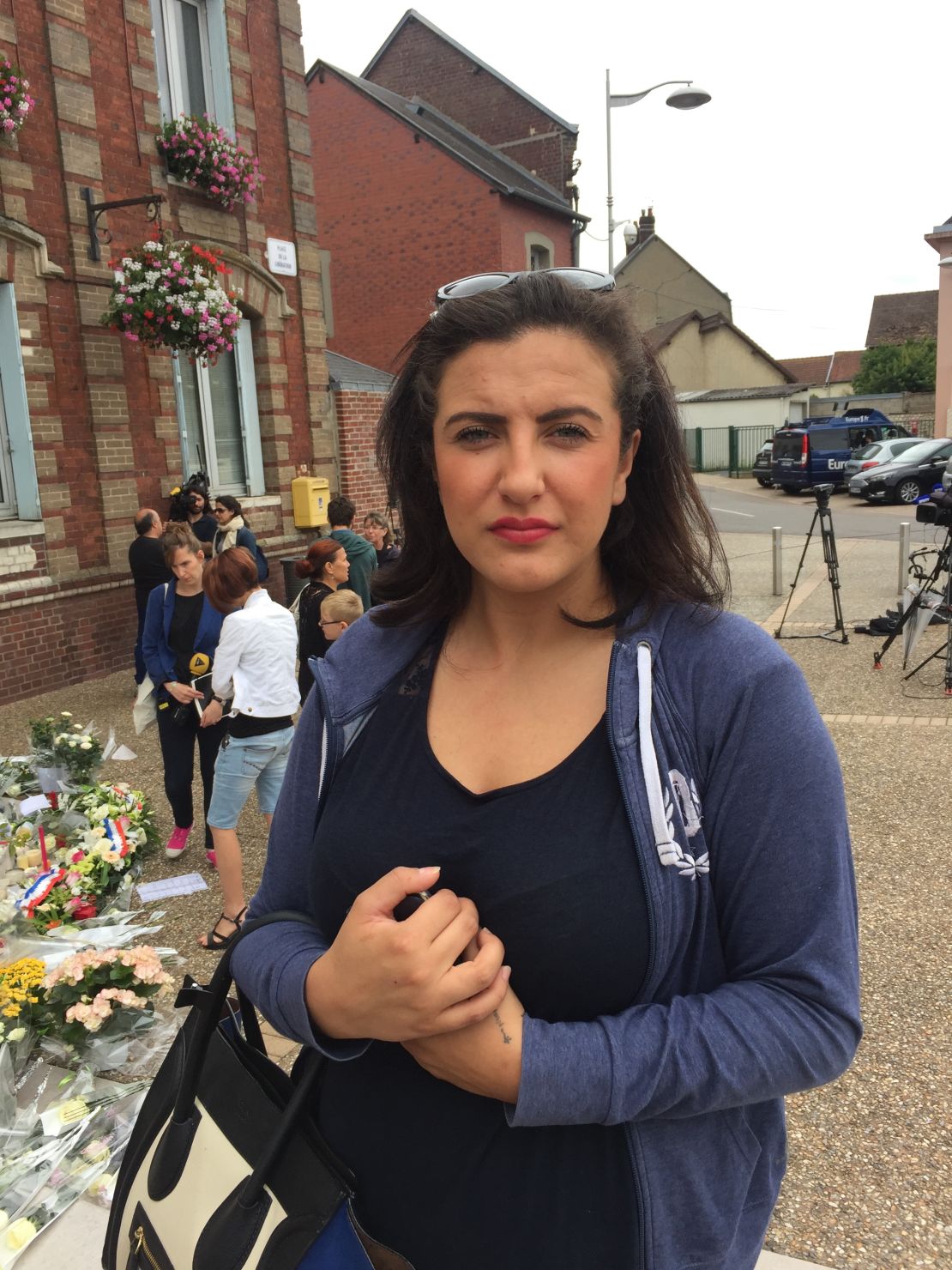 "It's completely barbaric what they've done," says Hava Balikci, who lives  near St.-Etienne-du-Rouvray. 