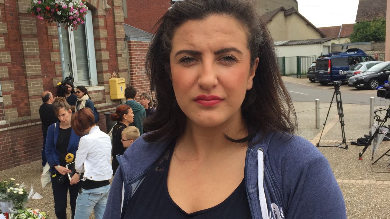 "It's completely barbaric what they've done," says Hava Balikci, who lives  near St.-Etienne-du-Rouvray. 