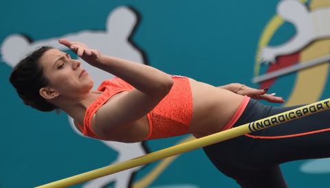 Mariya Kuchina also competed at Moscow's Znamensky Brothers stadium. She won high jump gold at the 2015 World Championships in Beijing.
