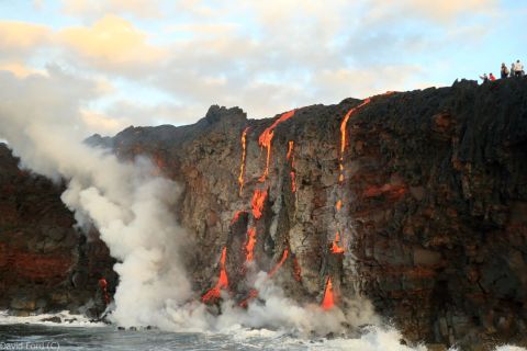 The USGS warns that it can be dangerous and even deadly to get too close to the lava flow.