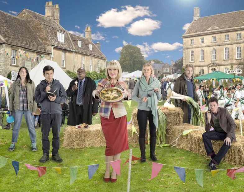 <strong>"Agatha Raisin & the Quiche of Death"</strong>: In this feature-length pilot movie,  London PR executive Agatha Raisin (Ashley Jensen) fulfills a lifelong dream of retiring to a small village. She enters the local quiche-baking competition, only to find herself a suspect when her entry kills the judge. <strong>(Acorn TV) </strong>