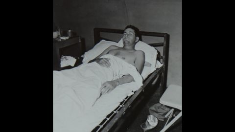 Navy Lt. Charles McKissick recuperates from the ordeal.