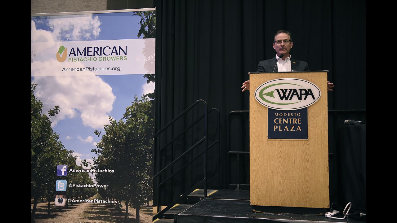 Sheriff Mike Boudreaux speaks during the Tree Nut Theft Training Seminar Thursday, April 14, 2016.