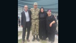 Soldier Umut Tuna and family
