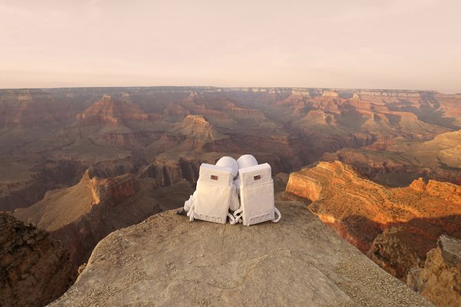 Mauve captured the photos in the United States -- in the Grand Canyon and Death Valley, among other places.