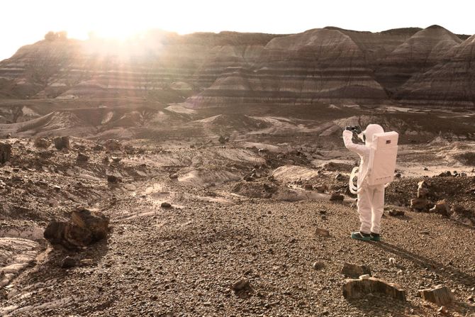 "As with the Wild West, we could imagine a point where Mars would become a touristic destination," says Mauve.<br />