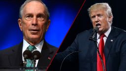 Donald Trump Michael Bloomberg split