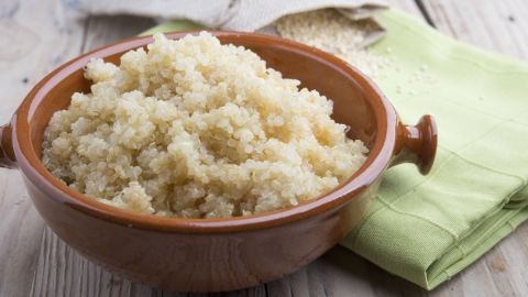 People trying to cut back on meat might try quinoa as a source of plant-based protein.