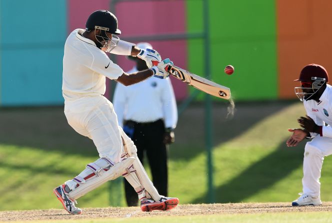 Just look at the size of that bat! It's huge compared with older versions used in cricket, and officials are worried that the new technology is favoring batsmen. The International Cricket Council is studying the issue and may soon impose restrictions on bat sizes to bring them back in balance with the ball. Hopefully, that's in time for cricket's possible re-entry into the Olympics, maybe as early as 2024.