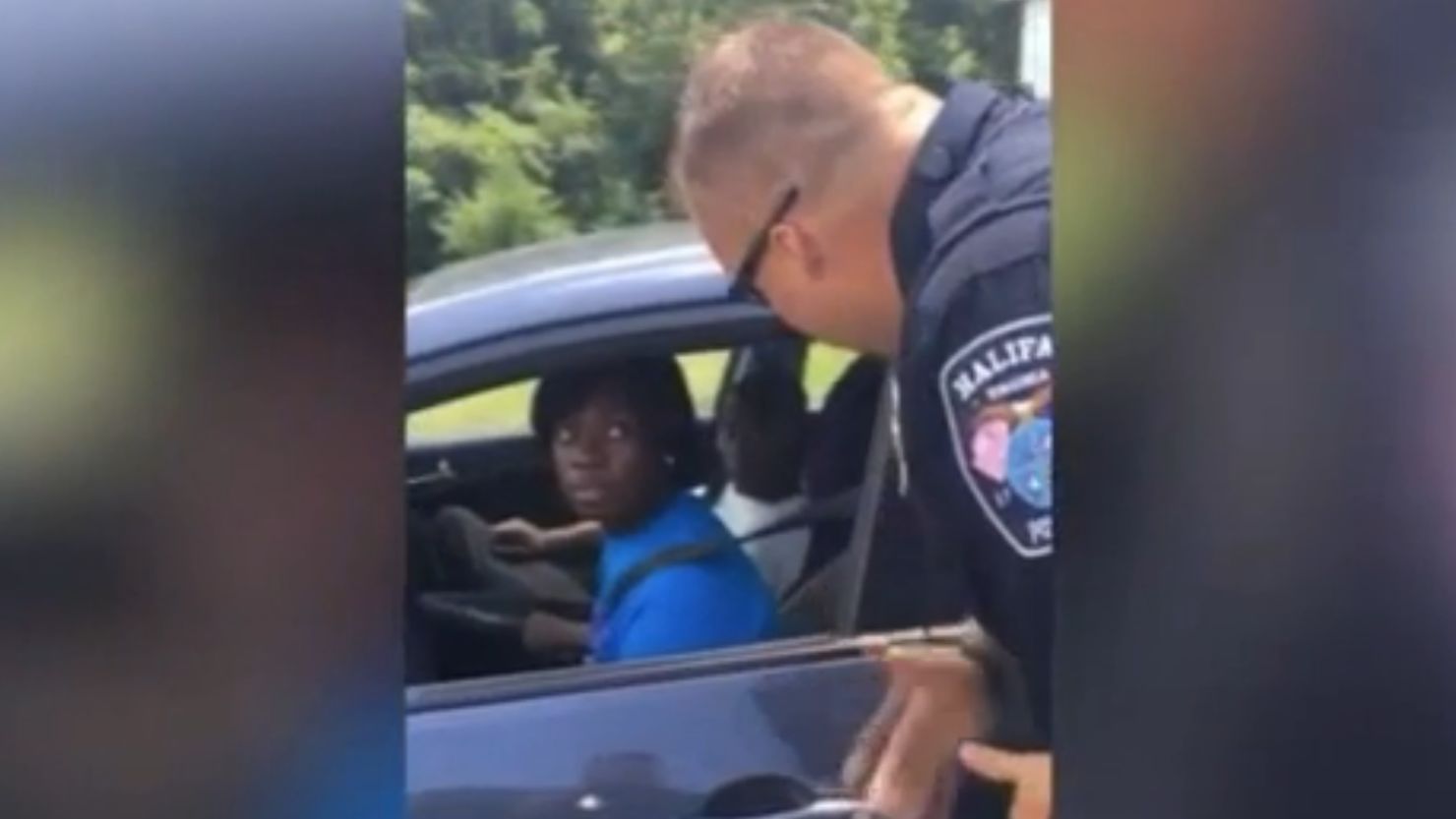This driver got a sweet, and unexpected, surprise from the Halifax, Virginia, police department.