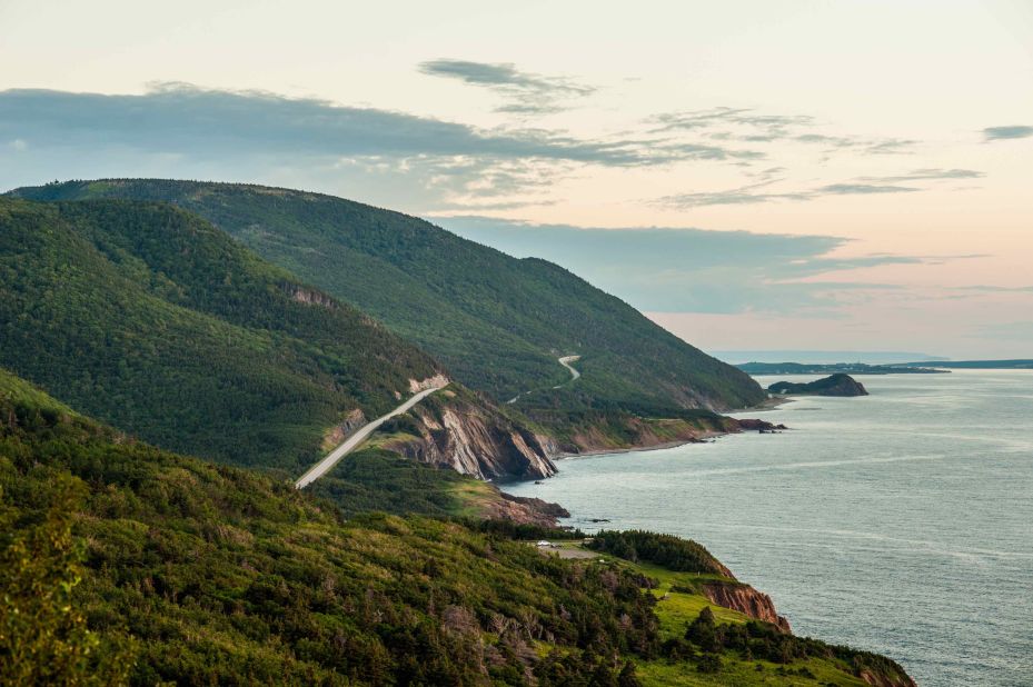 Cape Breton Island draws visitors to northeastern Nova Scotia with sweeping views from the Cabot Trail, an 185-mile drive that hugs rugged coasts and loops through forested highlands.