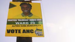 Khanyisile Ngobesi-Sibisi's election poster still hangs in the street where she was killed, days later