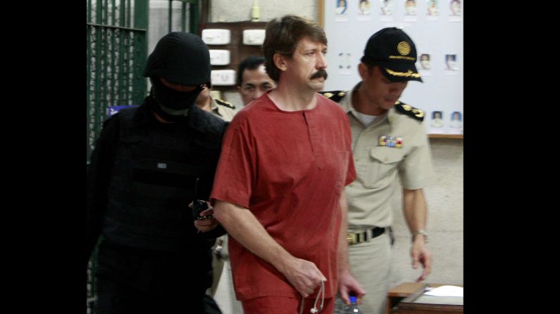 Thailand extradited arms dealer Viktor Bout to the United States <a href="index.php?page=&url=http%3A%2F%2Fwww.cnn.com%2F2010%2FWORLD%2Fasiapcf%2F11%2F16%2Fthailand.extradition%2F" target="_blank">in 2010,</a> drawing swift criticism from his native Russia, which called the extradition illegal. In 2012, Bout was sentenced to 25 years behind bars "for agreeing to provide a staggering number of military-grade weapons to an avowed terrorist organization committed to killing Americans," <a href="index.php?page=&url=http%3A%2F%2Fwww.cnn.com%2F2012%2F04%2F06%2Fjustice%2Frussia-us-viktor-bout-case%2F" target="_blank">prosecutors said at the time.</a> Bout, who some have dubbed the "merchant of death," denied any wrongdoing.