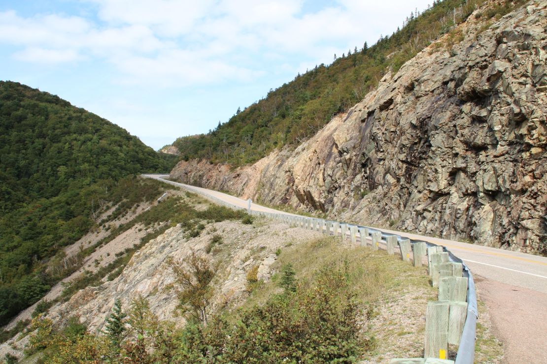 A northern stretch of the Cabot Trail snakes across Cape Breton Highlands National Park.