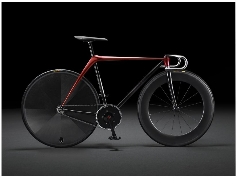Japanese car giant Mazda unveiled its "Bike by KODO concept" at the 2015 Milan Design Week. The track bike is composed of the least possible parts, according to Mazda, For instance, the frame is hammered out of one piece of metal.