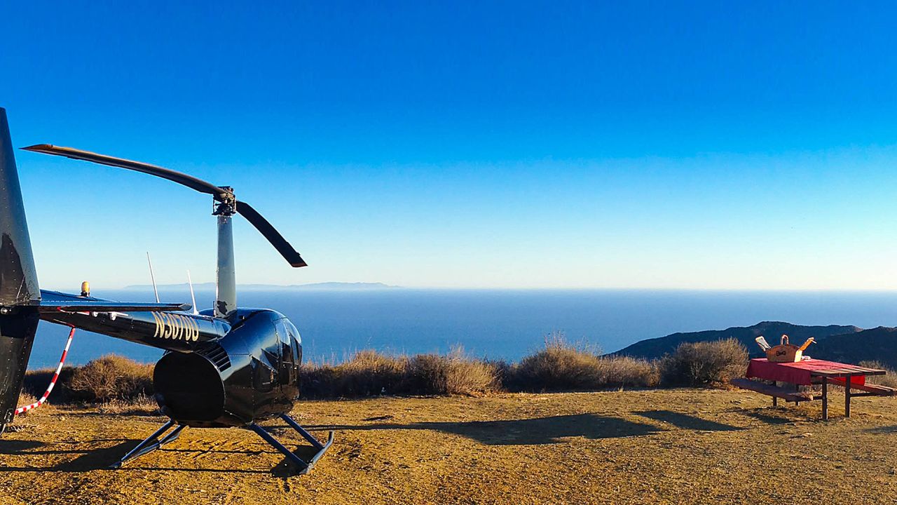 Orbic's "Romance Package" covers several Tinseltown landmarks en route to the city's most natural charms along the coast -- featuring a climactic landing on a secluded Malibu plateau with complimentary bubbly, dessert and a rose. 