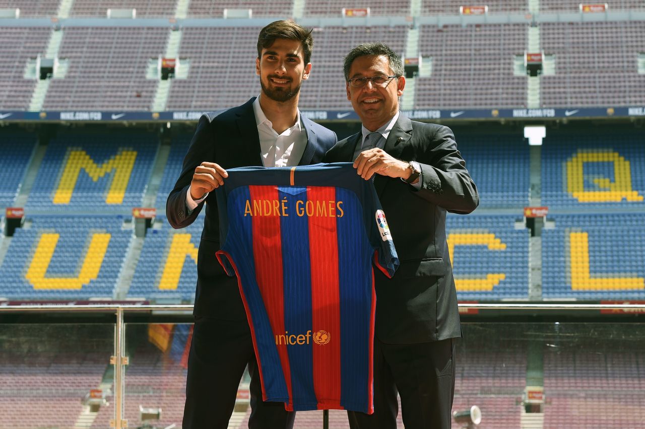 On July 21, Andre Gomes joined Barcelona from Valencia for an initial fee of €35 million ($39 million) after a successful Euro 2016 in which the midfielder helped Portugal win its first international title.