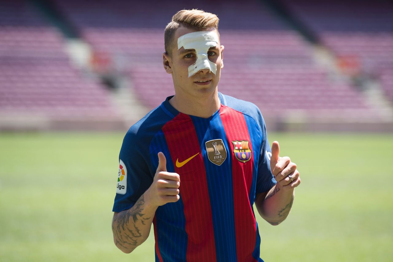 Barcelona also completed the €16.5 million ($18.4 million) signing of France international left-back Lucas Digne from Paris Saint-Germain on July 13.