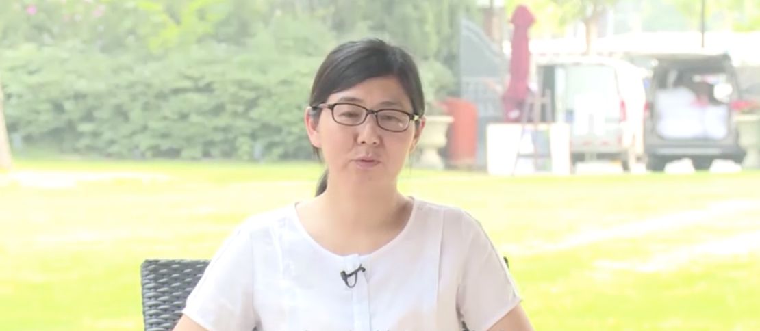 Lawyer Wang Yu seen in an apparent confession video released online. 