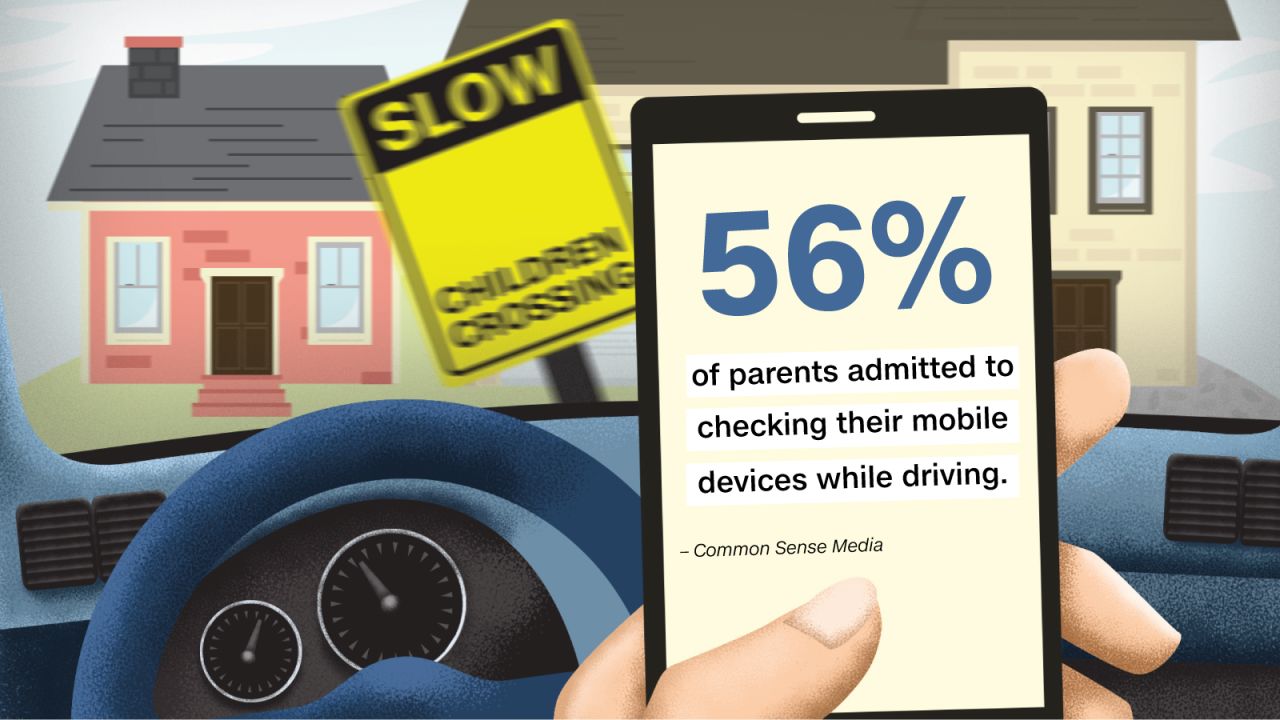 distracted driving graphic one