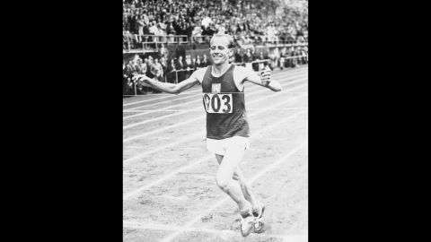<strong>"The Czech Locomotive":</strong> Emil Zapotek is the only person to win the 5,000 meters, the 10,000 meters and the marathon all in the same Olympics (1952). But perhaps even more amazing was that until that point, he had never run a marathon in his life.
