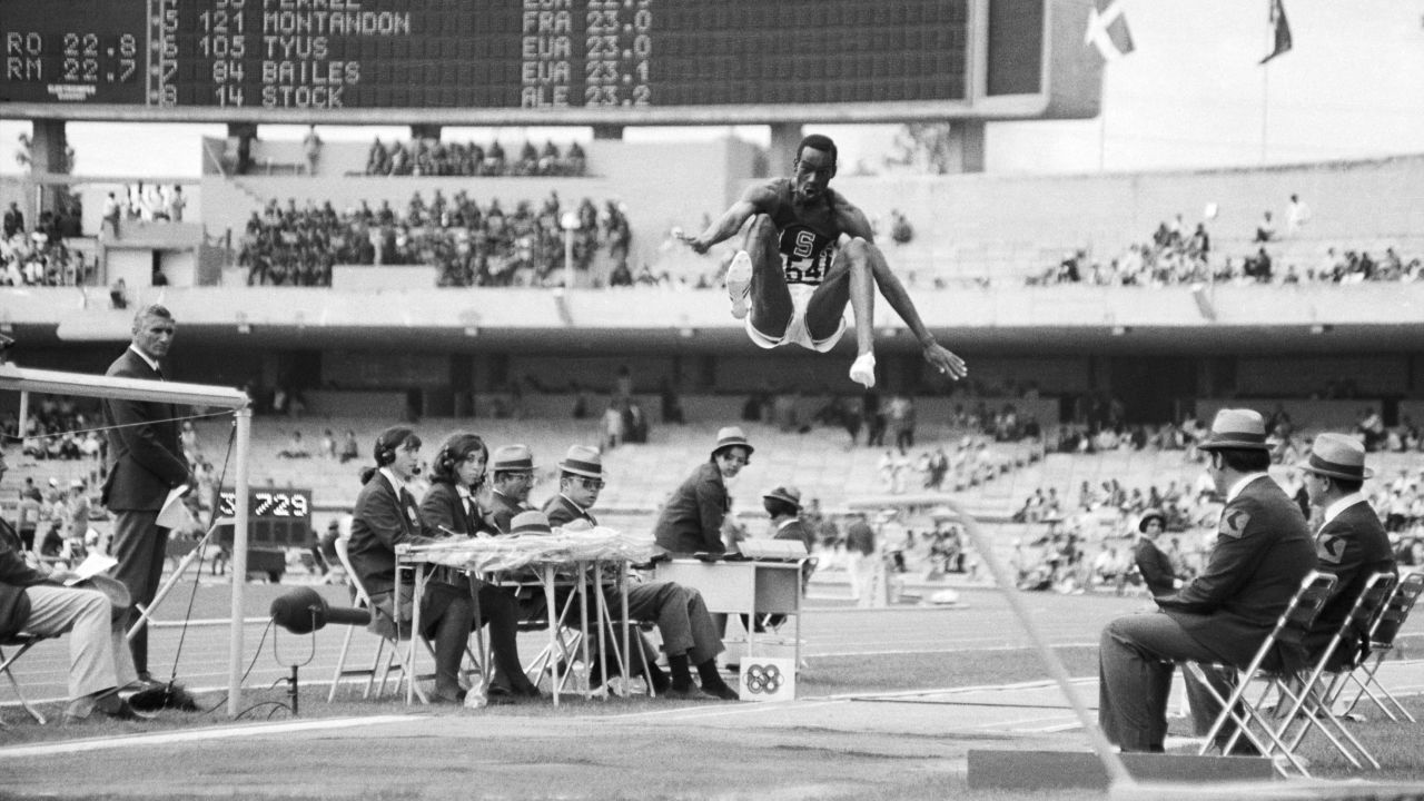 <strong>Beamon's phenomenal jump: </strong>American long jumper Bob Beamon obliterated the world record by more than 21 inches in 1968, leaping an astonishing 9 feet, 2 1/2 inches (8.90 meters). Beamon was so stunned by the distance that he collapsed to the ground in what doctors later diagnosed as a cataplectic seizure brought on by nervous excitement. The record stood until 1991.
