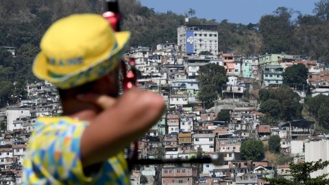 An archer trains in Rio on August 2.