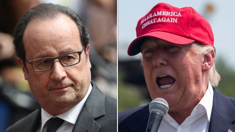 Francois Hollande Donald Trump