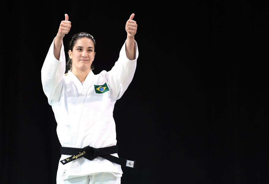 Mayra Aguiar is a favorite for Olympic gold in the women's -78kg judo category at Rio 2016. Also watch out for team-mate Sarah Menezes on the opening day of the Games.<br />